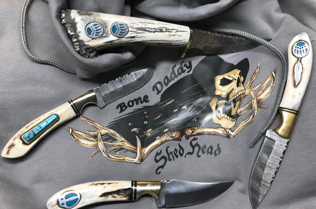 Bone Daddy Knives | Custom Antler Knives & Steak Knife Sets